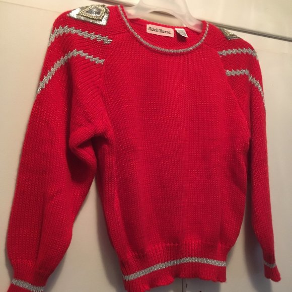 Adell Barre' Sweaters - Vintage Red Adell Barre Sweater